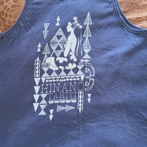 Hinano Tahiti MEN's XL blue tank top PreOwned